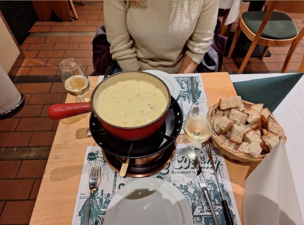 Black truffle cheese fondue in Zürich, Switzerland